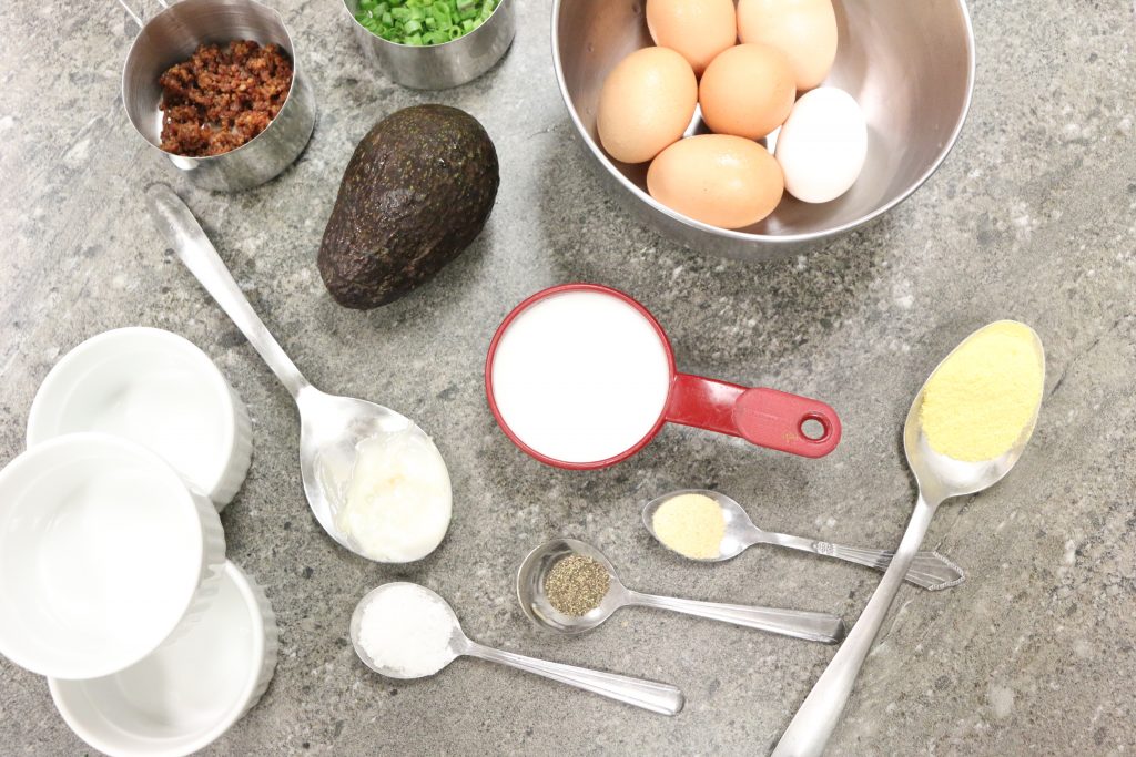 Bacon Egg & Cheese Soufflé Ingredients