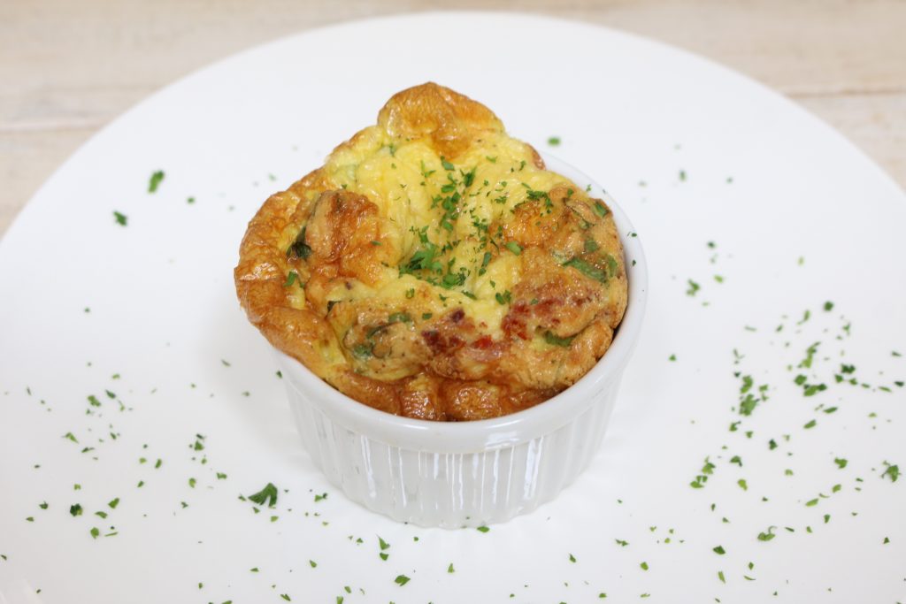 Bacon Egg Cheese Soufflé AIP