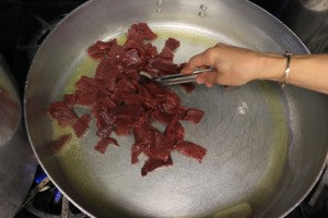 sautee beef
