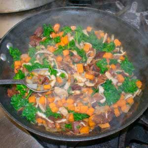 remove aip breakfast pan from heat