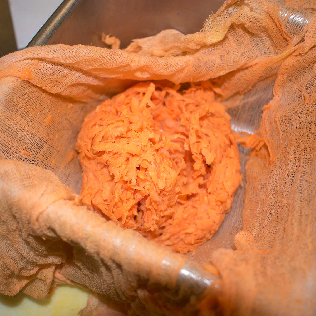 grated sweet potatoes drained