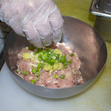 add minced fresh scallions