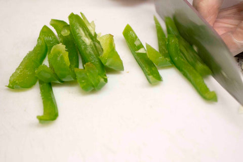 diced green bell pepper