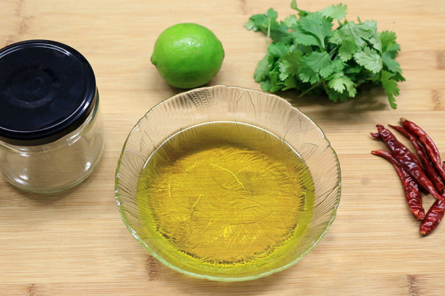 Cilantro Chili Lime Infused Oil Ingredients