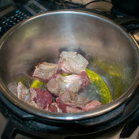 add beef chunks and brown on all sides