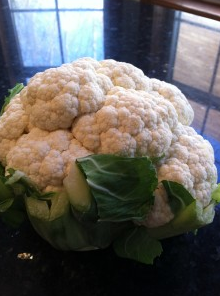 head of cauliflower