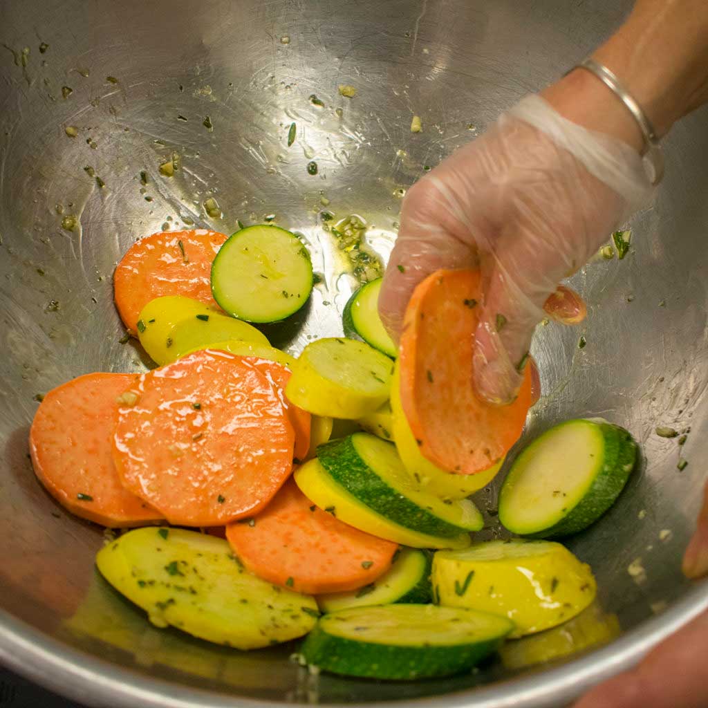 toss ingredients
