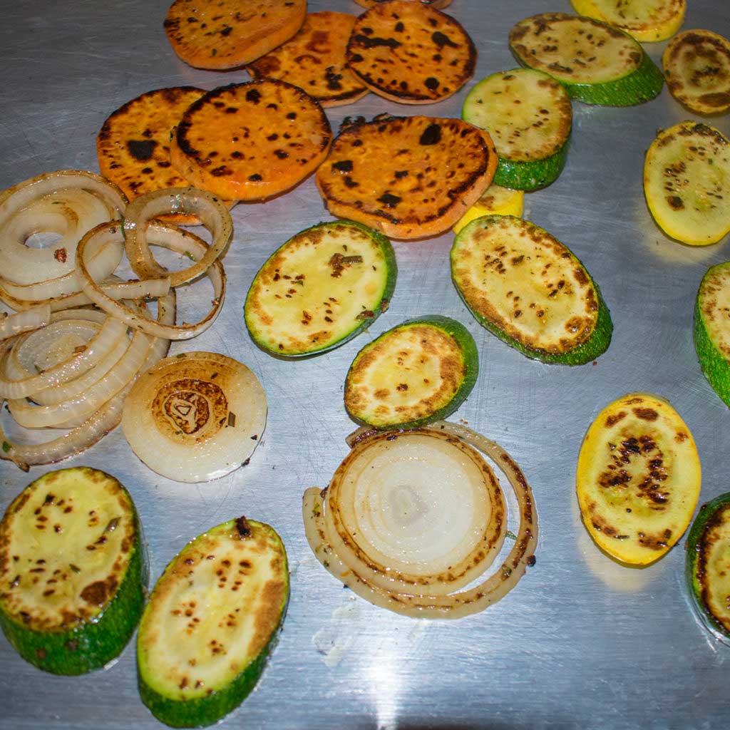grill veggies