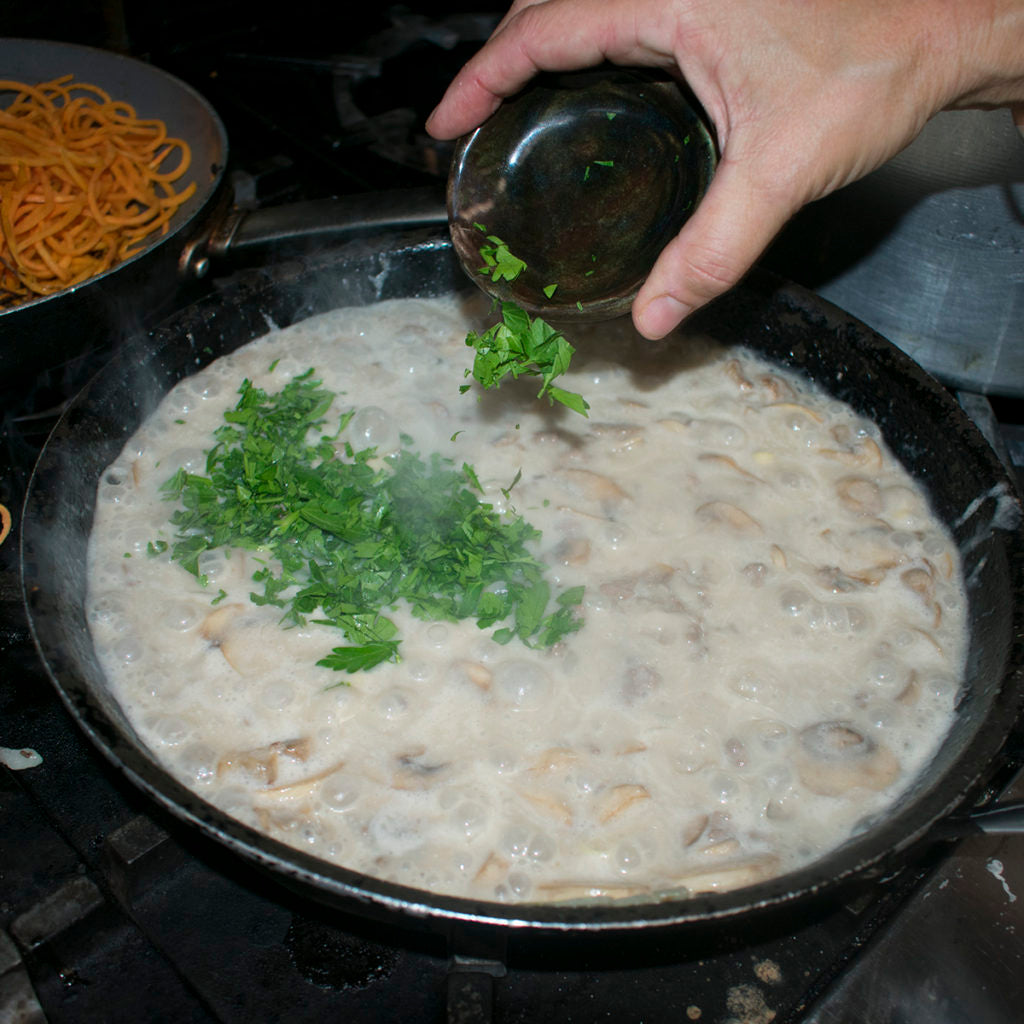stir in parsley
