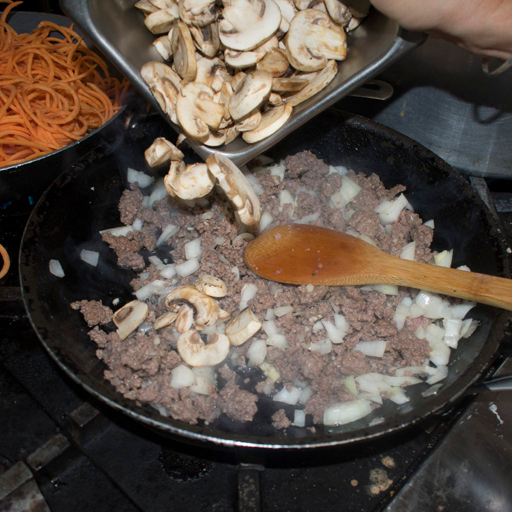 add sliced mushrooms