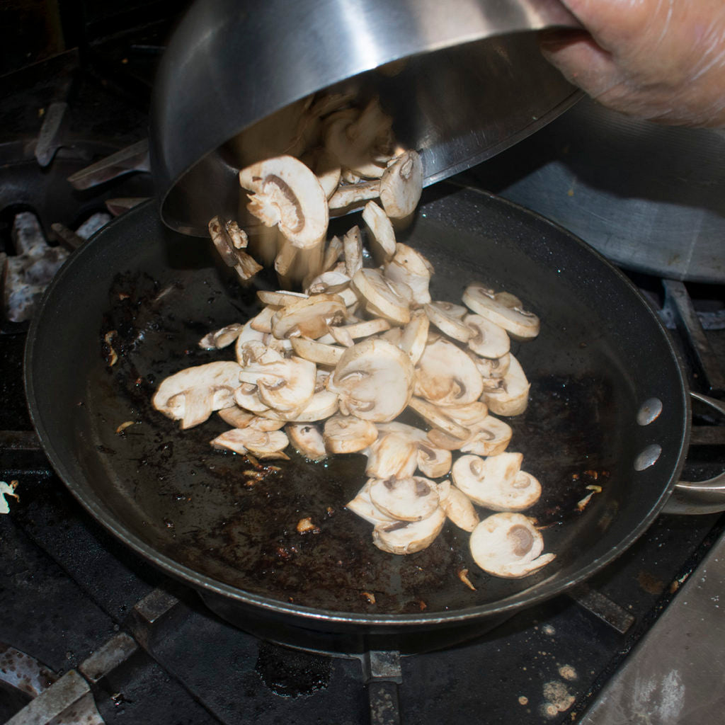 sautee mushrooms