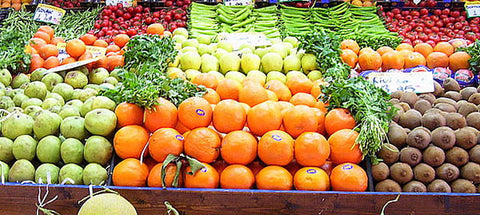 paleo aip fruits and veggie stand