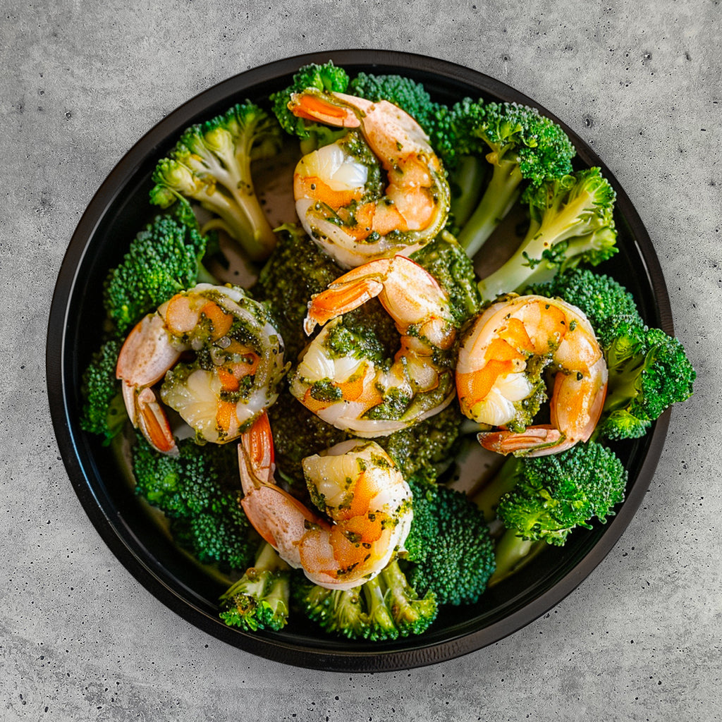 Pesto Shrimp with Broccoli AIP and Paleo Friendly