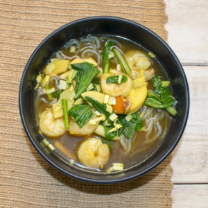 VEGETABLE NOODLE SOUP WITH SHRIMP (AIP)