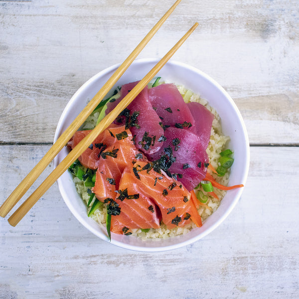 sushi bowl nori sea salt sprinkle