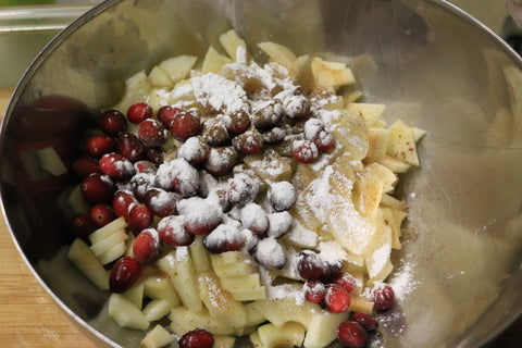 Mix all pie filling ingredients together.