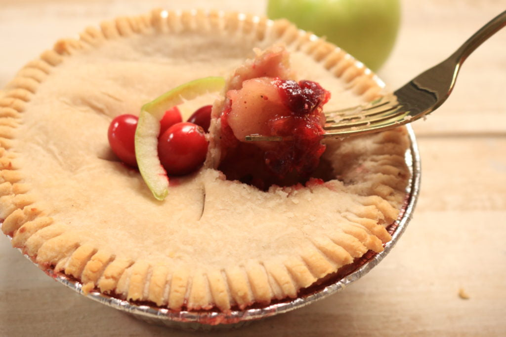 Grain Free Paleo Apple Cranberry Pie