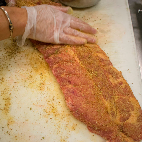 apply aip paleo keto rub to ribs