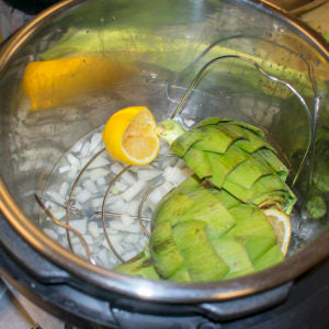 Then put the AIP artichokes inside facing down