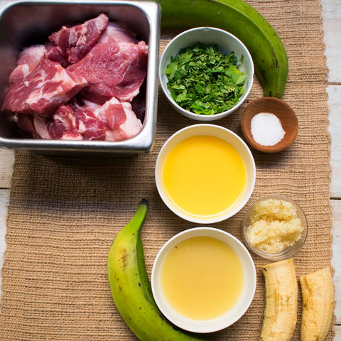 instant pot aip mojo pork and tostones - ingredients