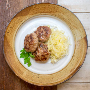 AIP Brats and Sauerkraut