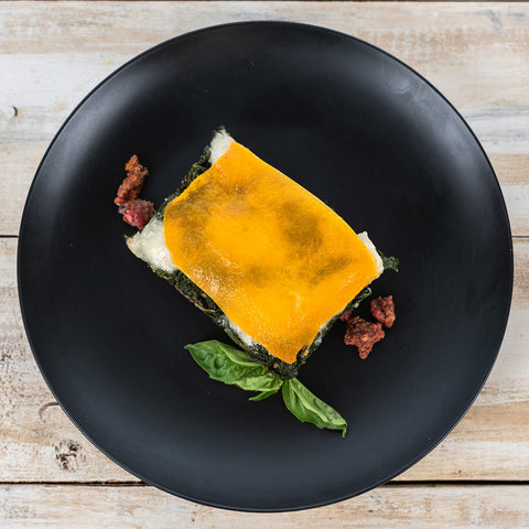 aip paleo Spinach and Mushroom Beef Lasagna