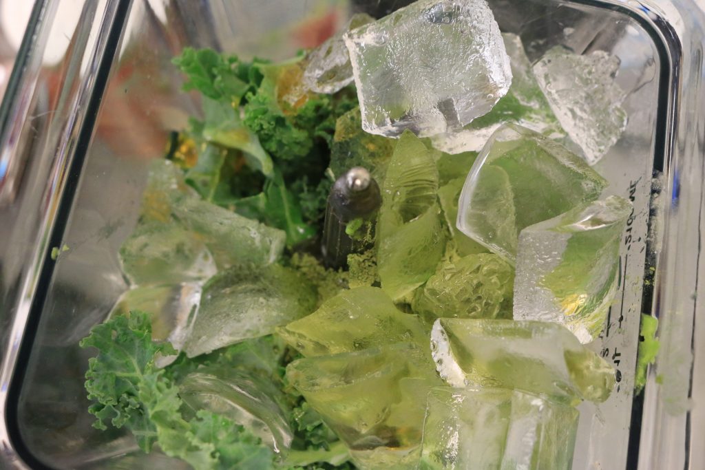 Put all ingredients in blender and blend until completely smooth