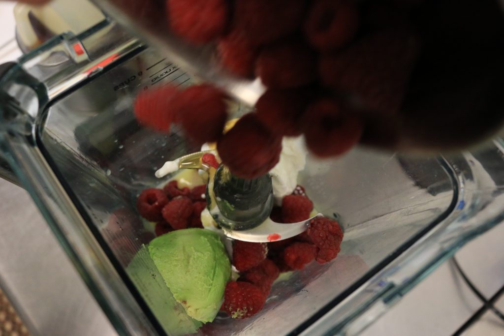 add all other ingredients into blender