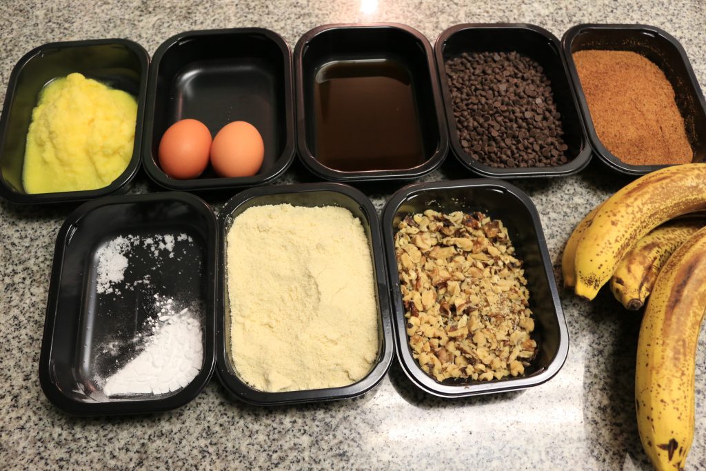 Paleo Banana Bread with Fudge Drizzle - Ingredients