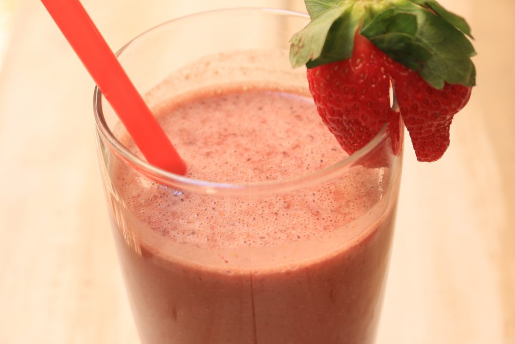 AIP Paleo Chocolate Covered Strawberry Smoothie
