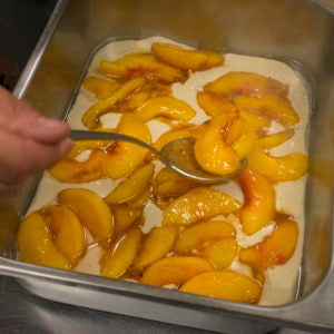 Top evenly with the cooked fruit mixture