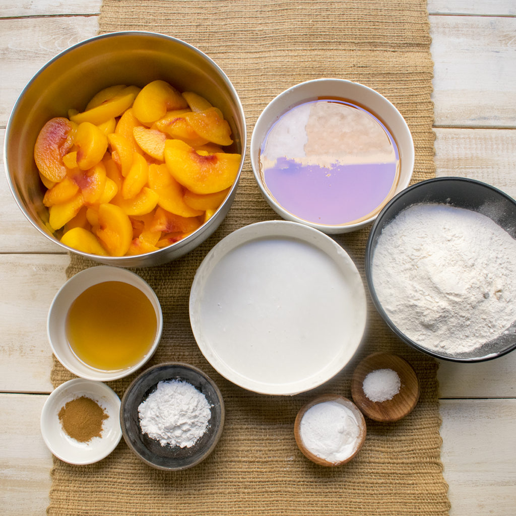 AIP Peach Cobbler Ingredients