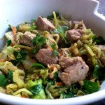 pork cabbage broccoli slaw stir fry recipe