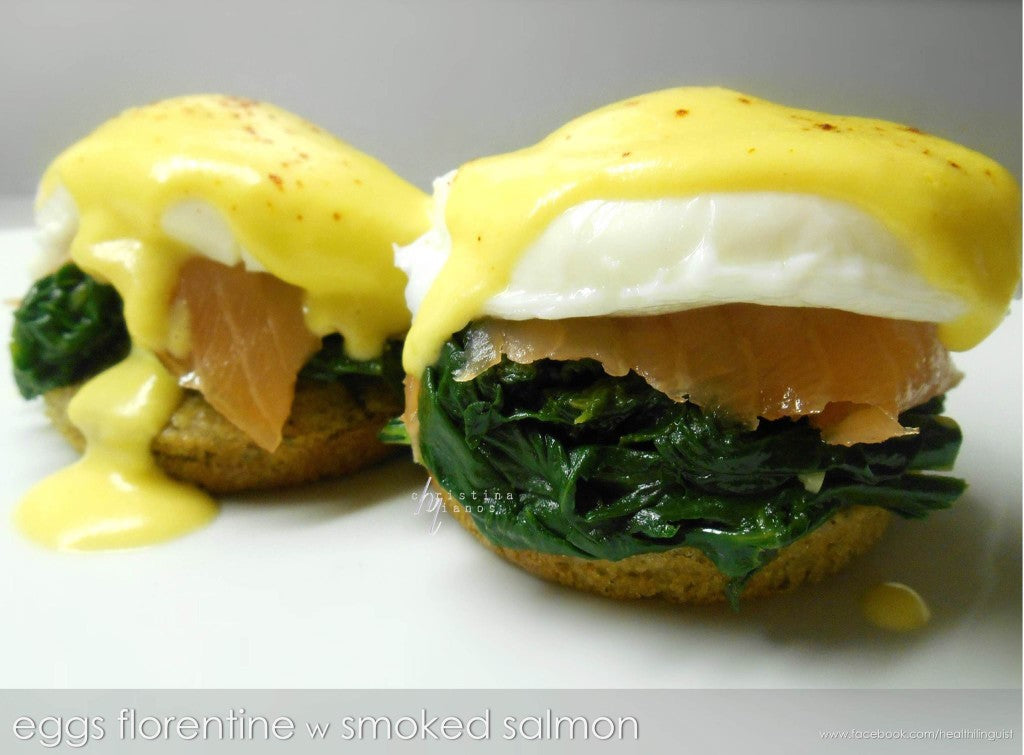 paleo Eggs Florentine Smoked Salmon