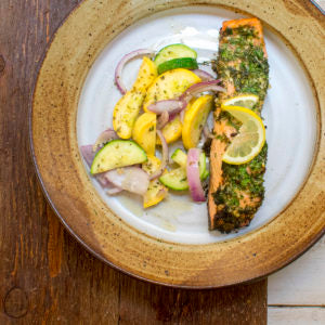 lemon garlic herb salmon