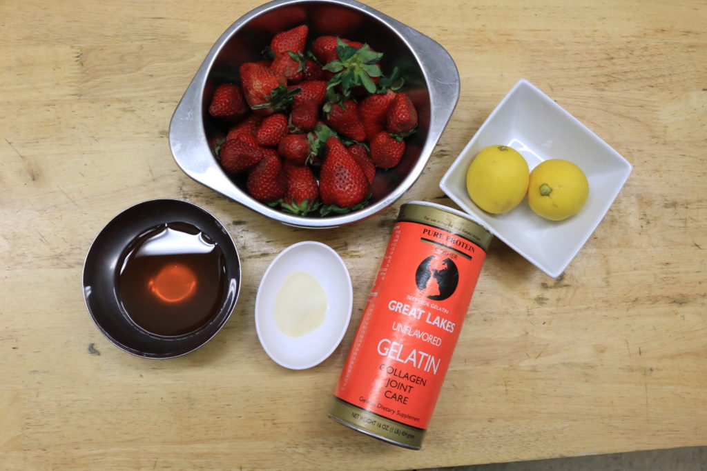 Paleo Strawberry Jam Ingredients