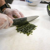 peel and julienne the cucumber