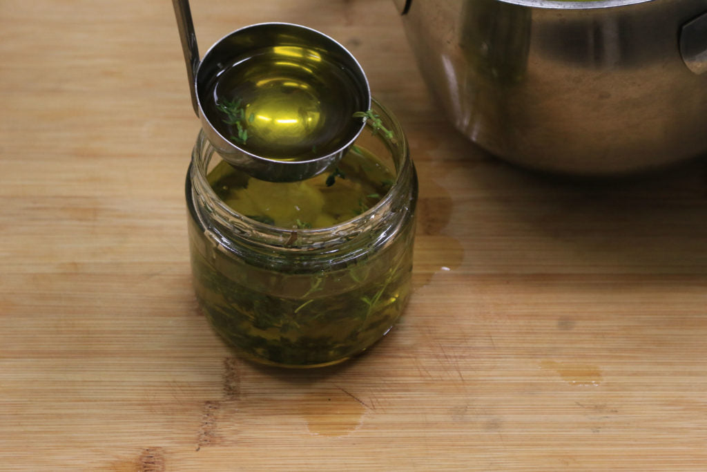 Jar Lemon Thyme Infused Olive Oil